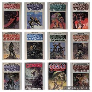Vintage Early Conan Fantasy Paperback Ace Book Set (1-12) Lot Robert E. Howard